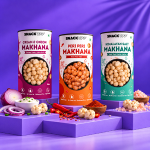 Makhana Combo – Himalayan Salt × Peri Peri × Cream & Onion