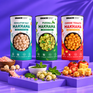 Makhana Combo – Himalayan Salt × Pudina × Cheese Tomatao